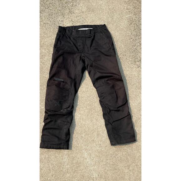 Teknic Men Size 34 Black Hydro Guard Zip Fly Velcro Breathable Motorcycle Pants - Picture 1 of 13